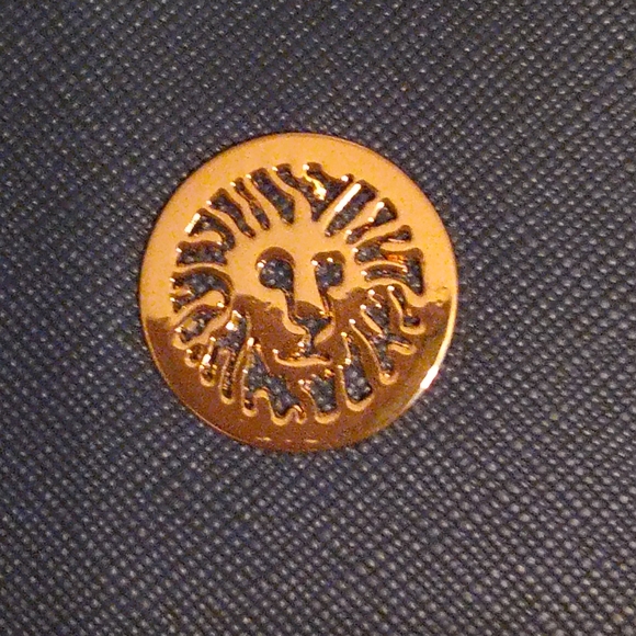 Anne Klein Dark Blue and Tan Shoulder Bag - Picture 2 of 7